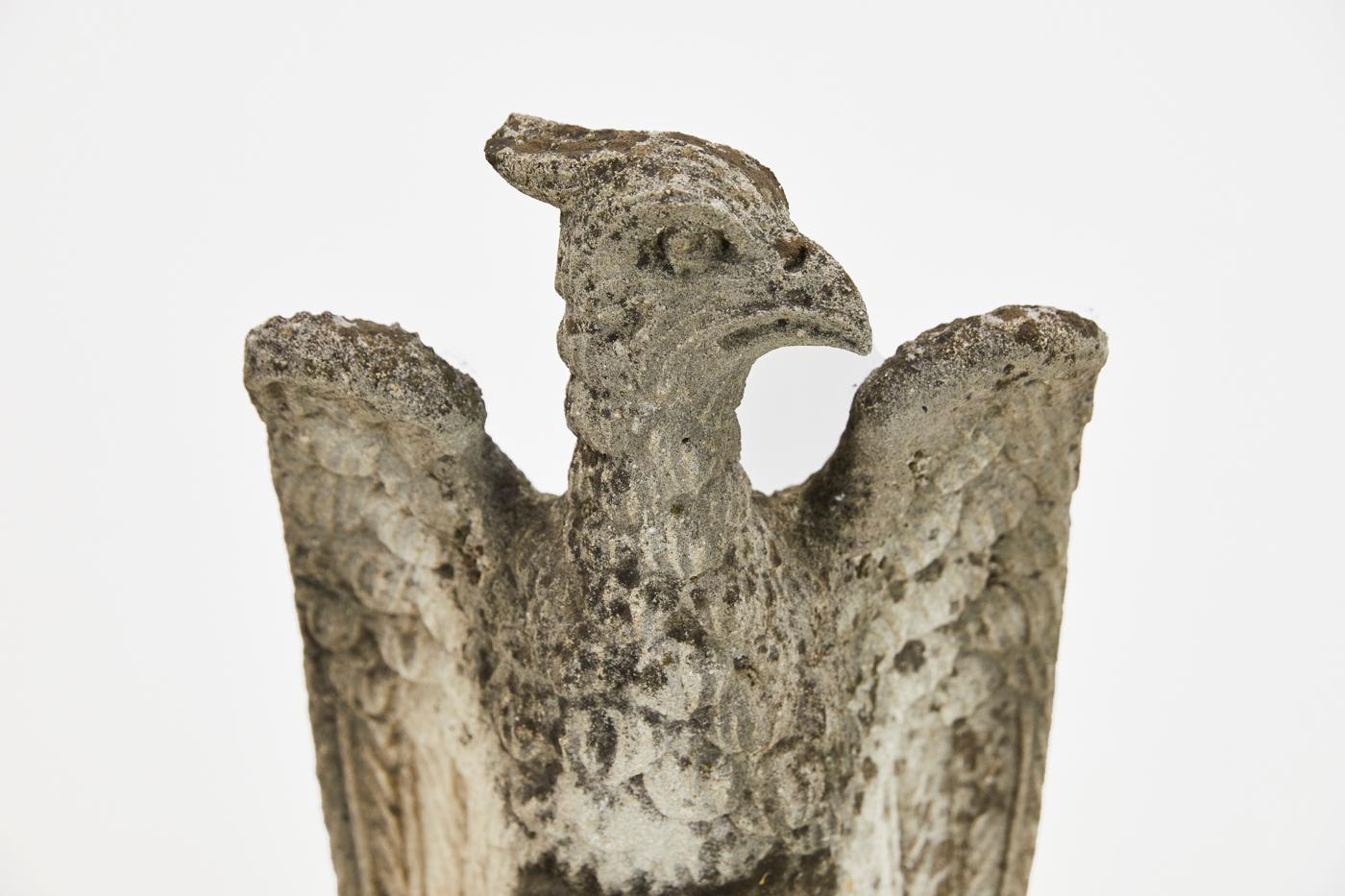 1940s Carved Stone Eagle 1