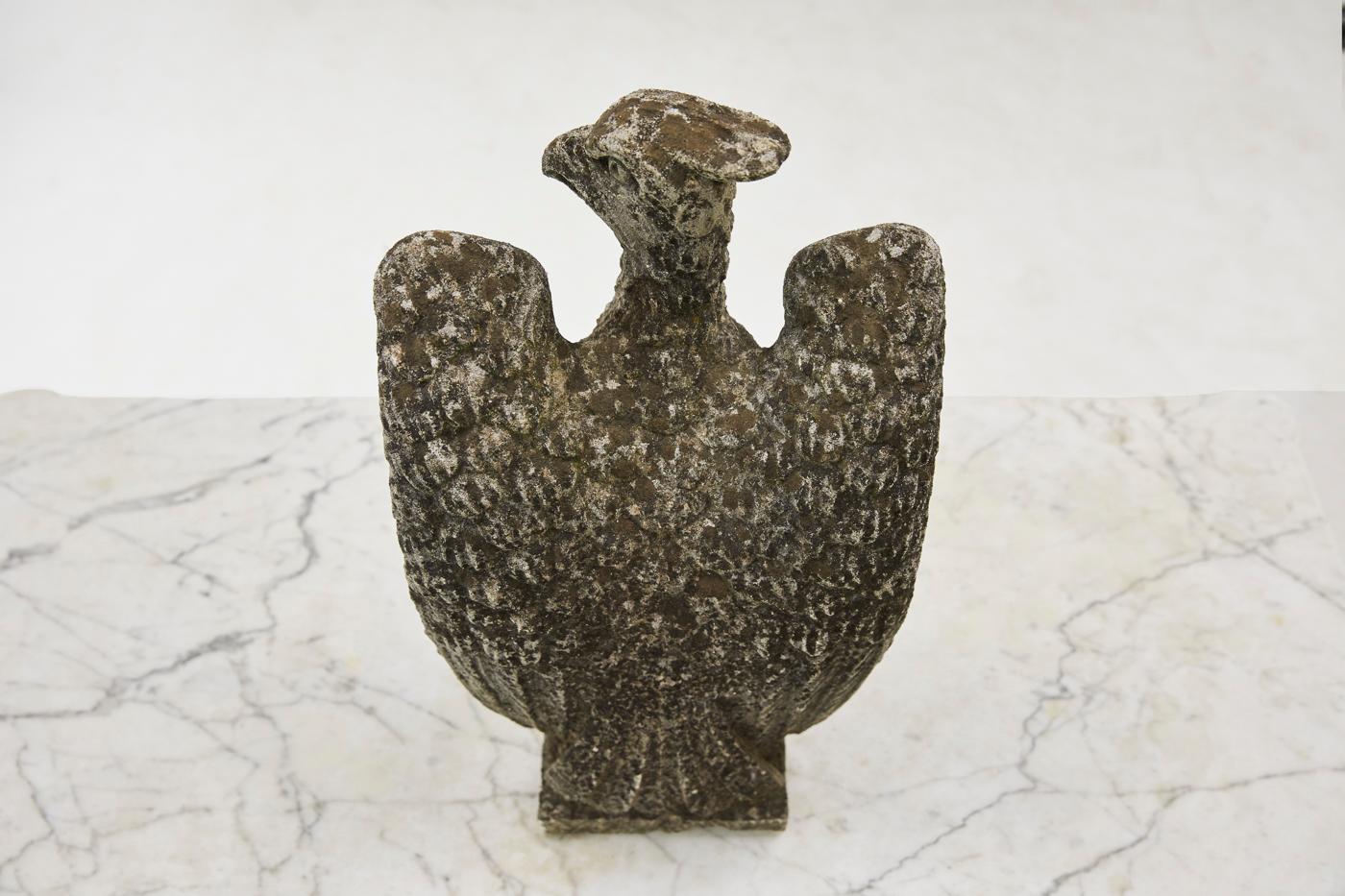 1940s Carved Stone Eagle 3