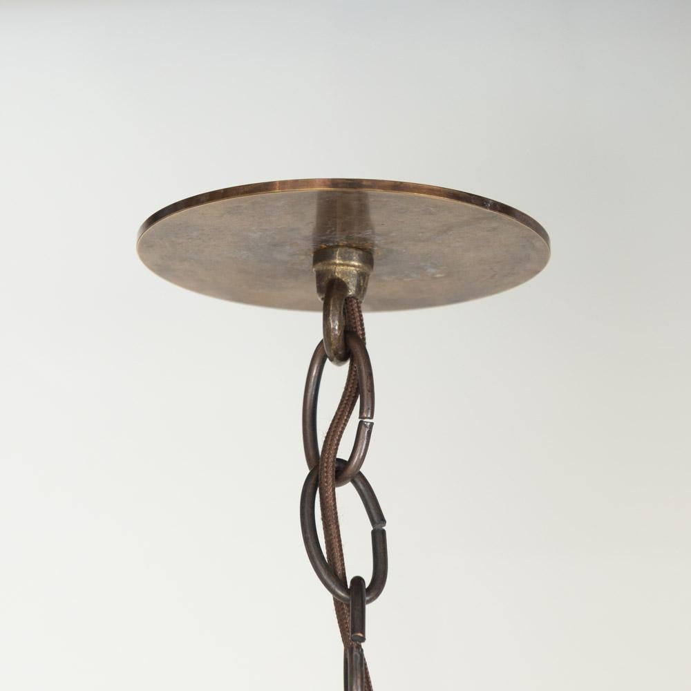 Araña de madera tallada de los años 40 por Charles Dudouyt en venta 8