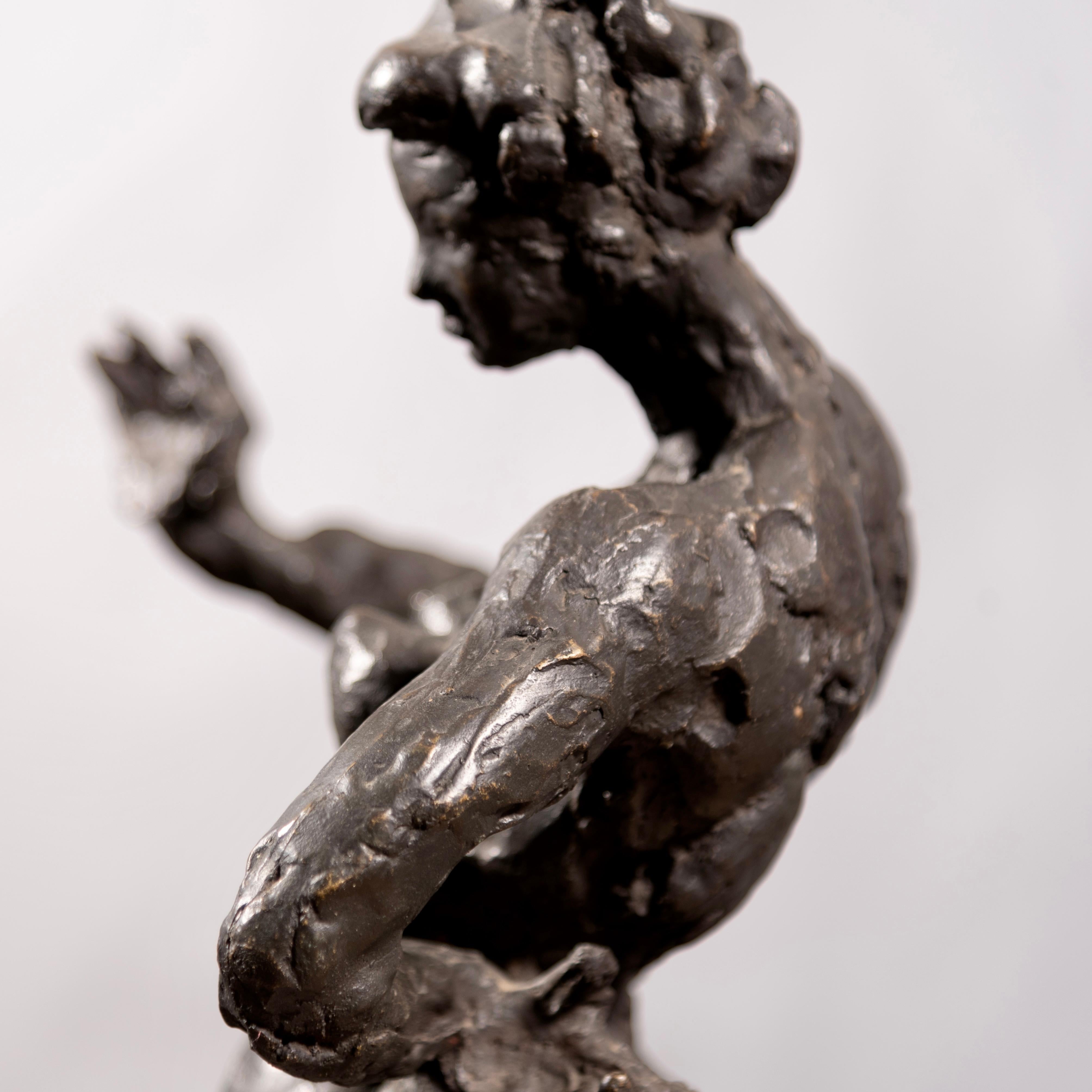 Mid-20th Century Luigi Broggini Catalogued Bronze Sculpture  For Sale