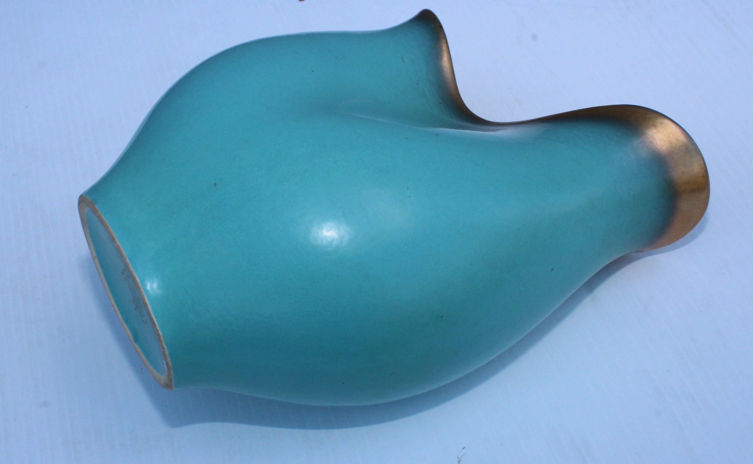 1940s Ceramic Vase by Keramos Austria 1