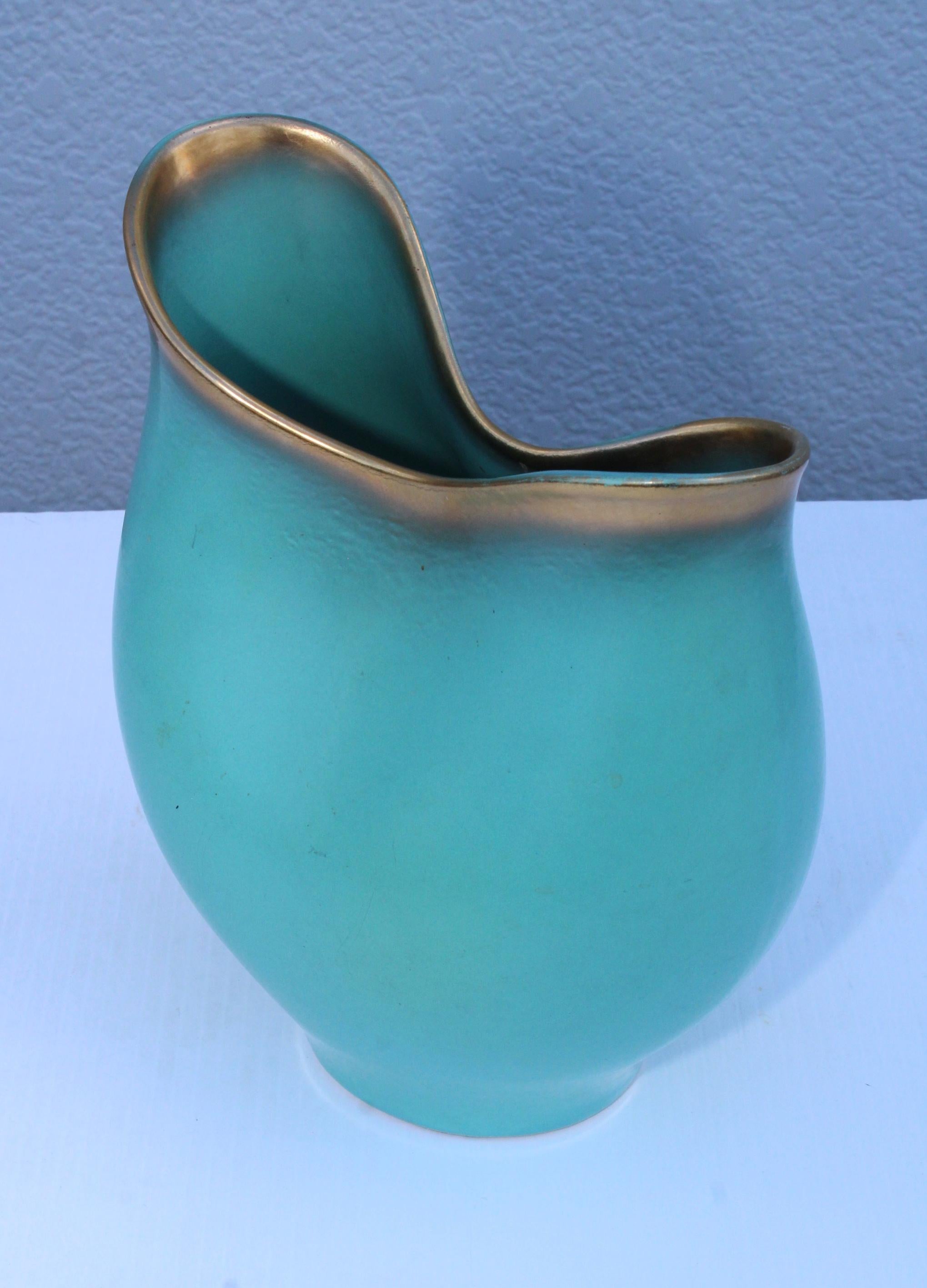 Austrian 1940s Ceramic Vase by Keramos Austria