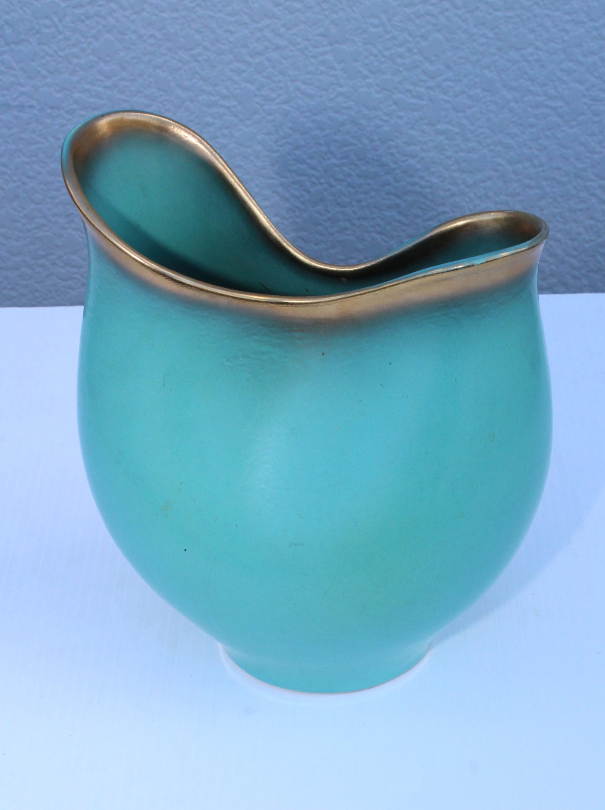 1940s Ceramic Vase by Keramos Austria In Good Condition In New York, NY