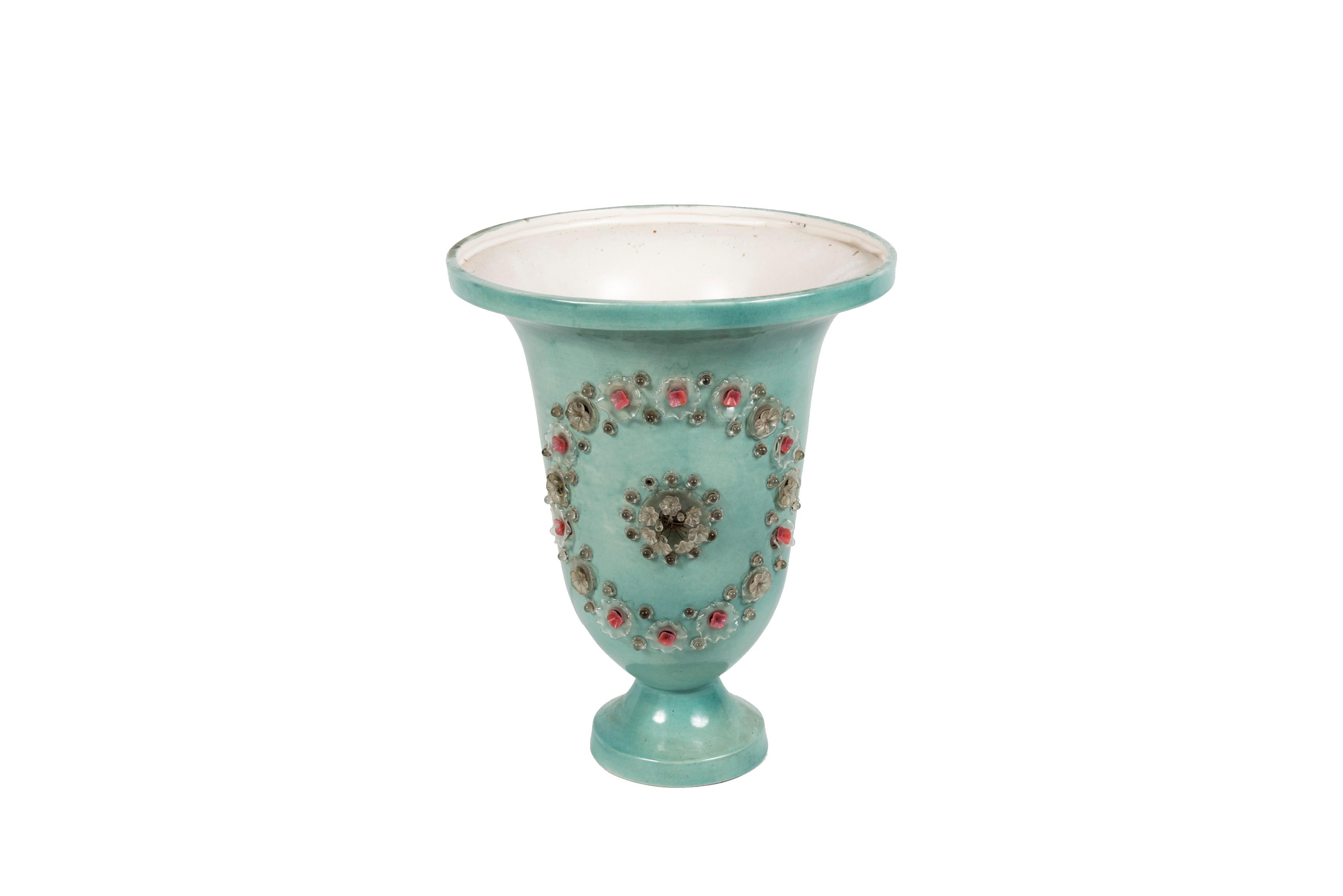 Rare lampe vasque en céramique des années 1940 par Marie Chauvel
France
