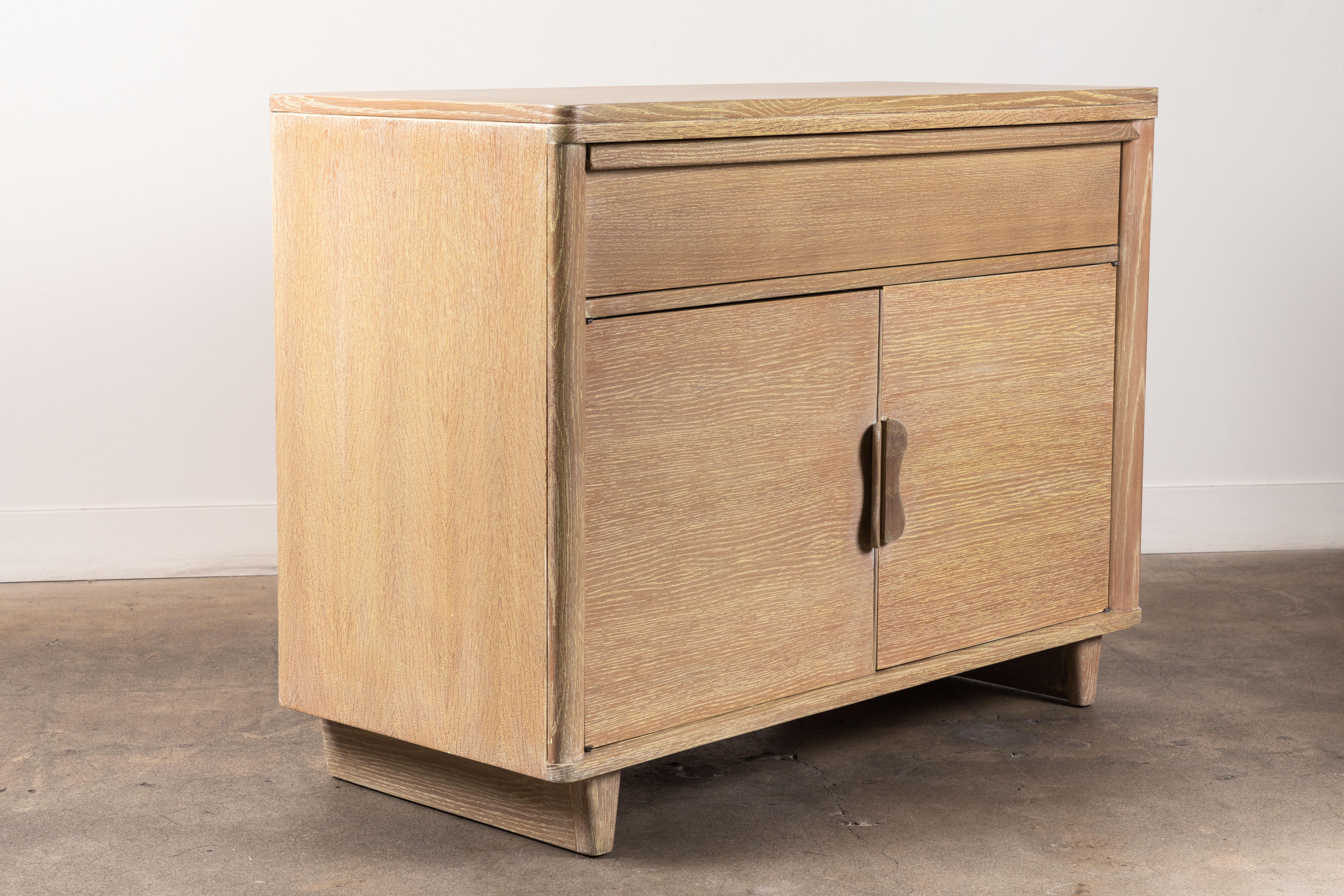 1940s Cerused Oak Cabinet 1