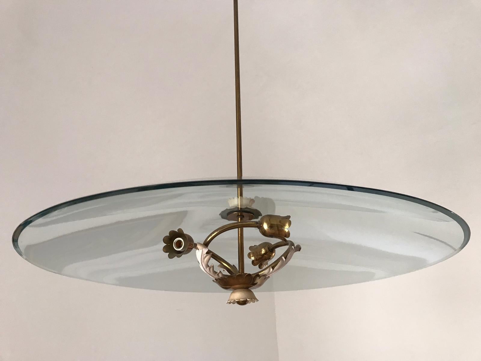 1940s Chandelier by Pietro Chiesa For Sale 4