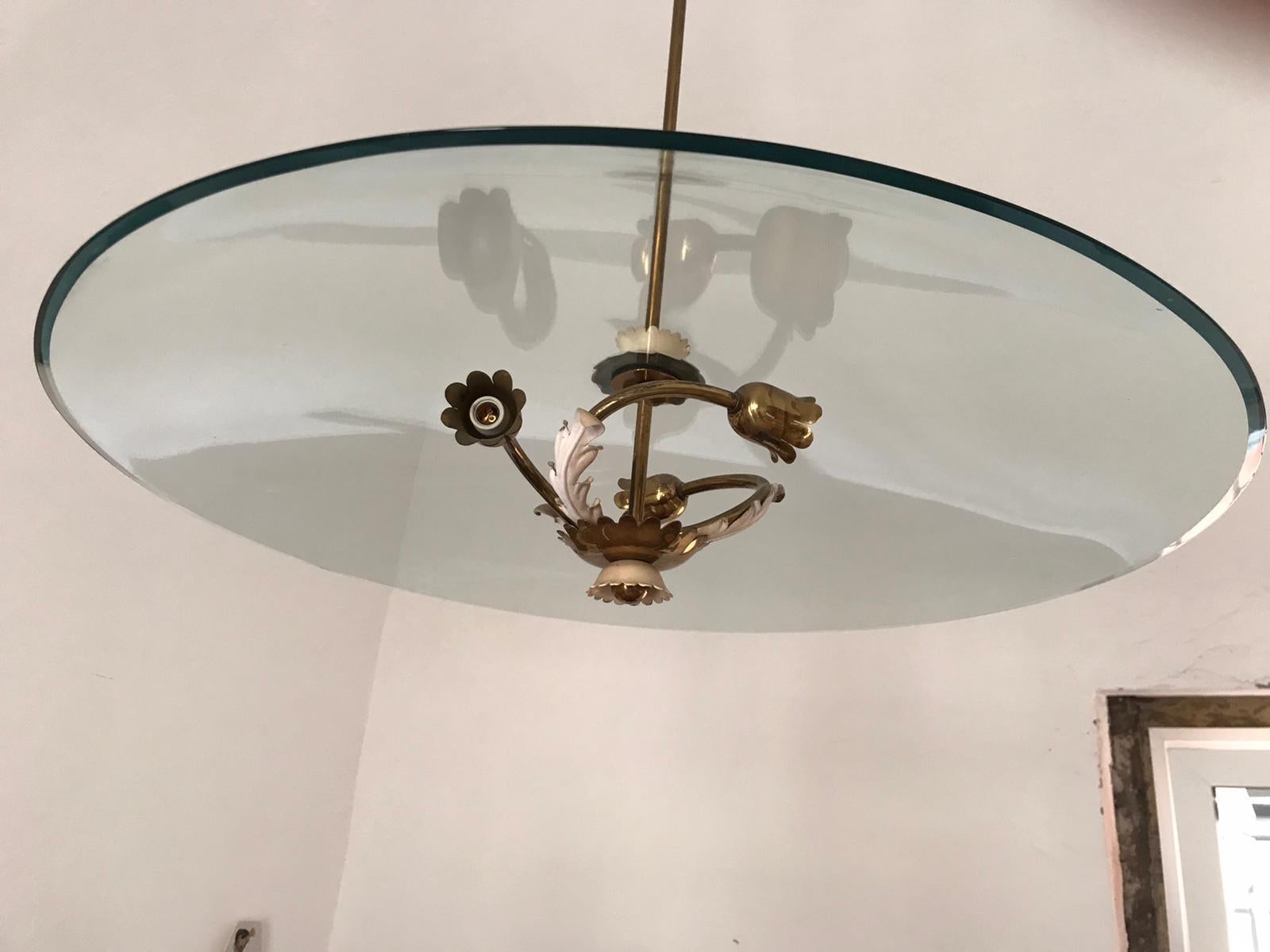 1940s Chandelier by Pietro Chiesa For Sale 6