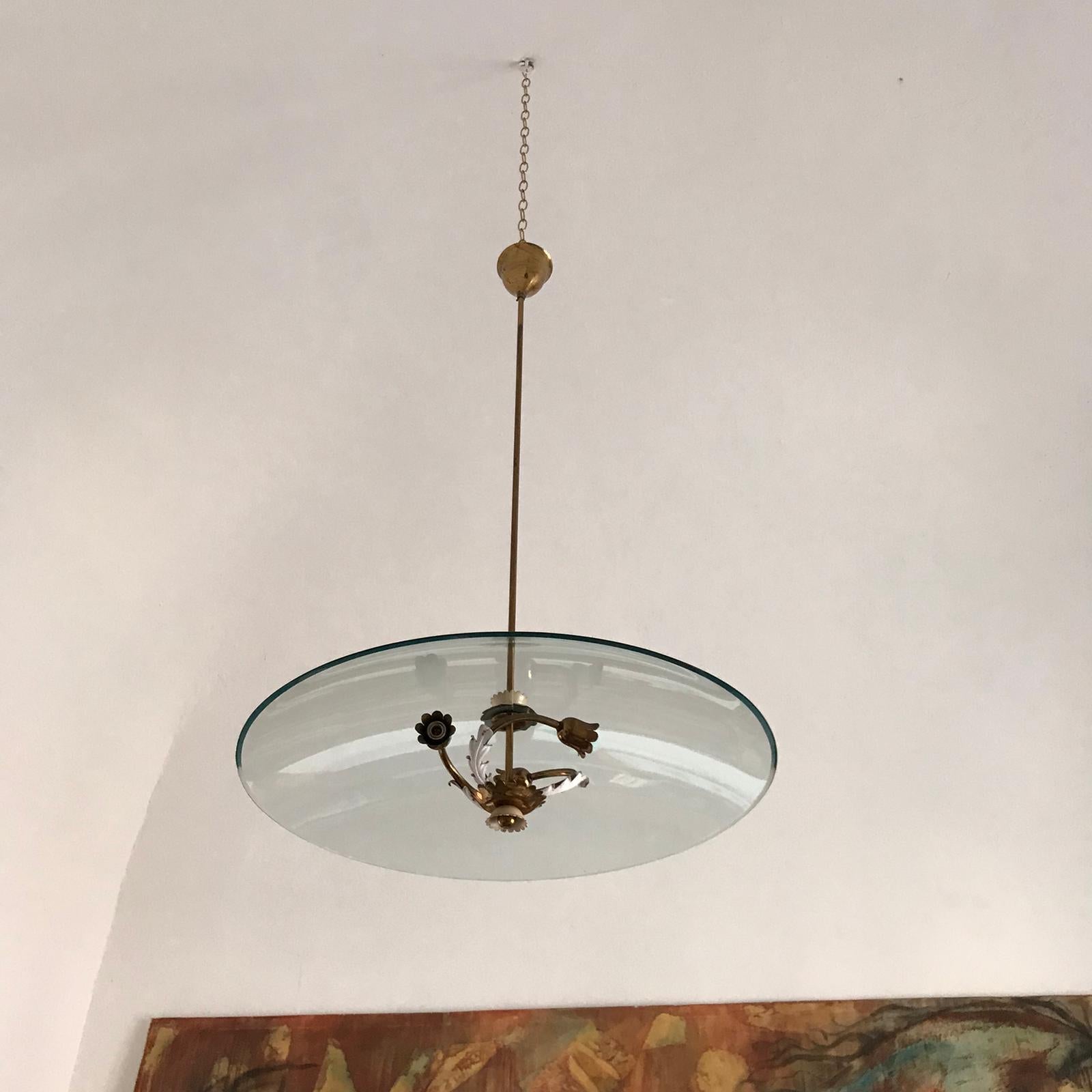 1940s Chandelier by Pietro Chiesa For Sale 10