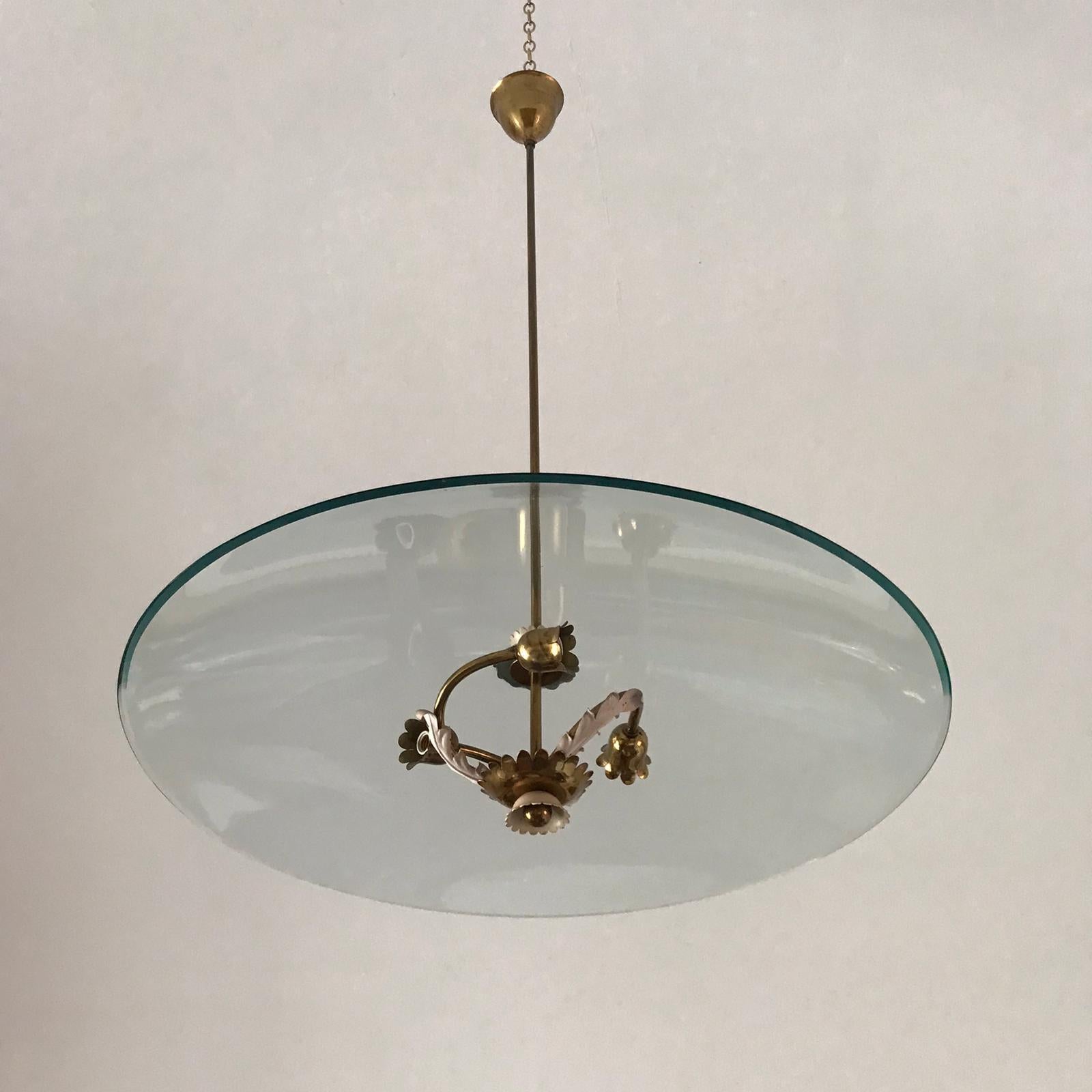 1940s Chandelier by Pietro Chiesa For Sale 11