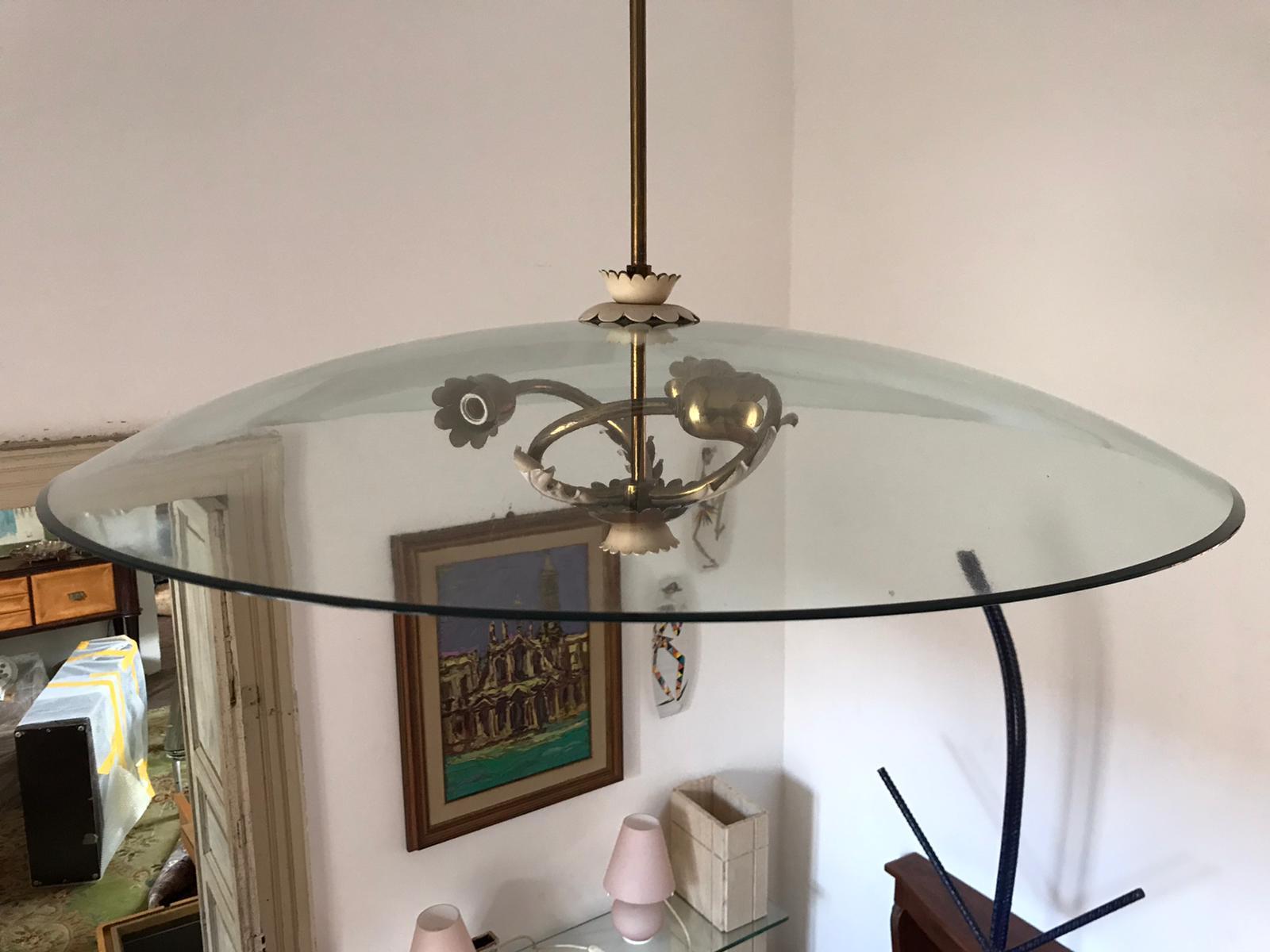 Mid-20th Century 1940s Chandelier by Pietro Chiesa For Sale