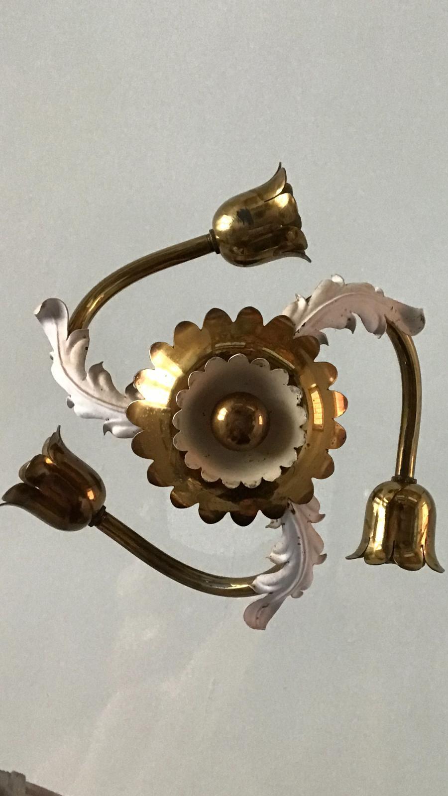 1940s Chandelier by Pietro Chiesa For Sale 1