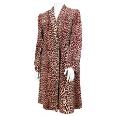 Vintage 1940s Cheetah Printed Coat