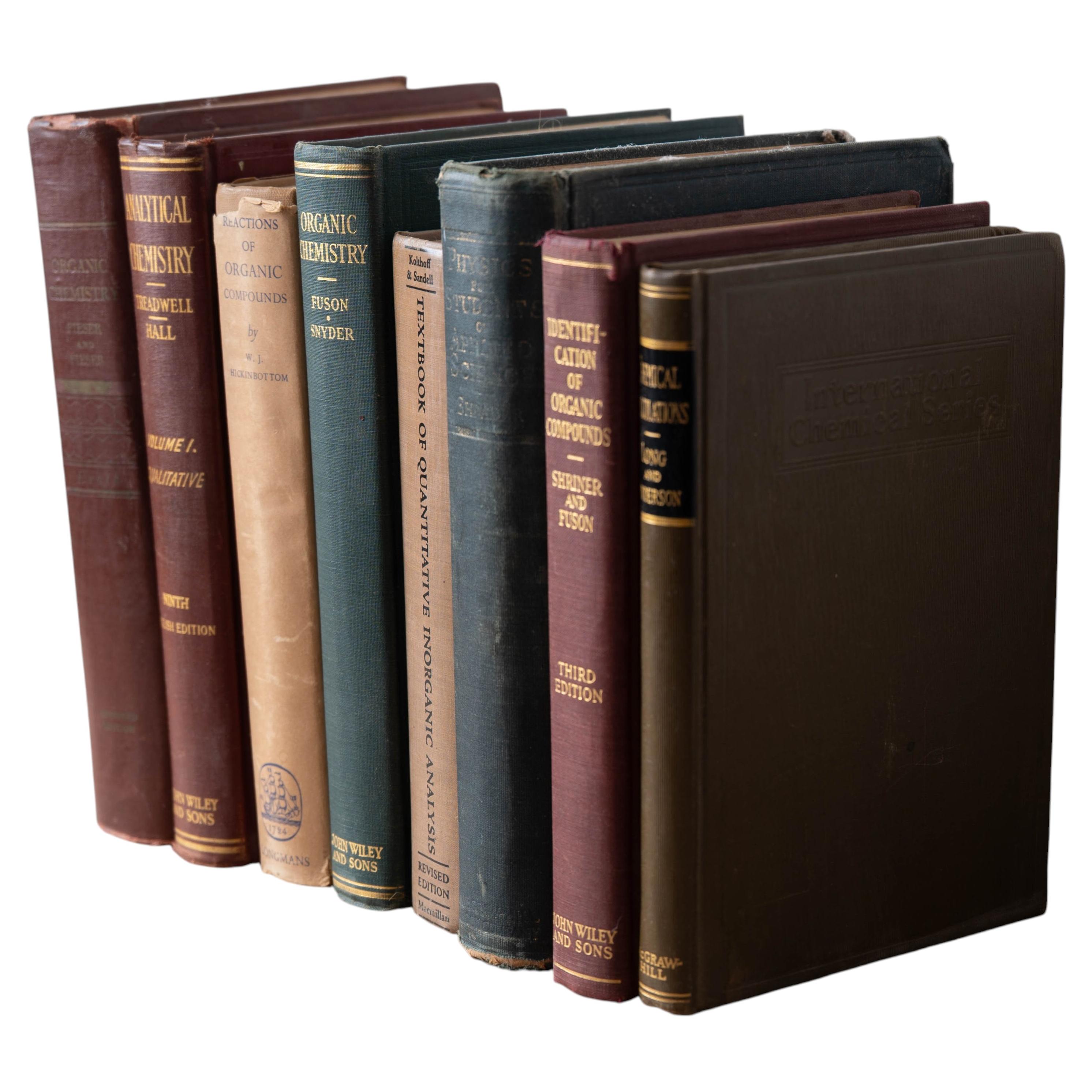 Lotto di libri di chimica degli anni '40