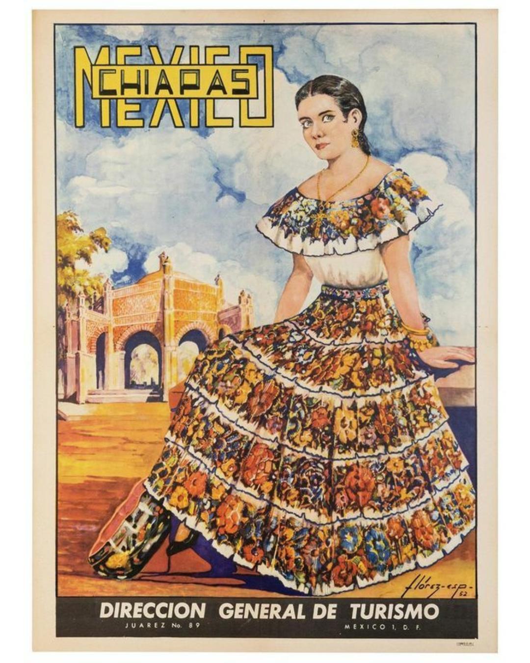 1940s Chiapas Black Net Maxi-Skirt with Heavy Floral Embroidery For Sale 2