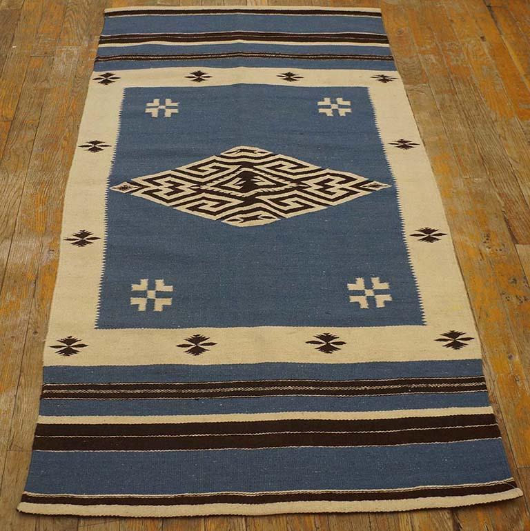 1940s Chimayo Flatweave Carpet 3
