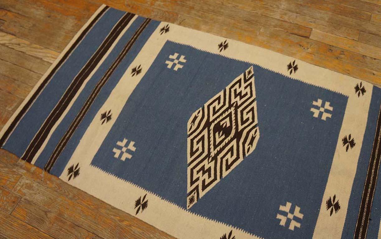1940s Chimayo Flatweave Carpet 5