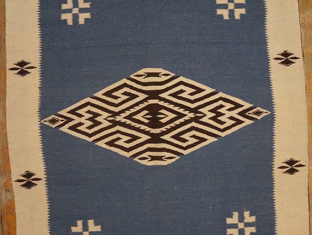 1940s Chimayo Flatweave Carpet 7