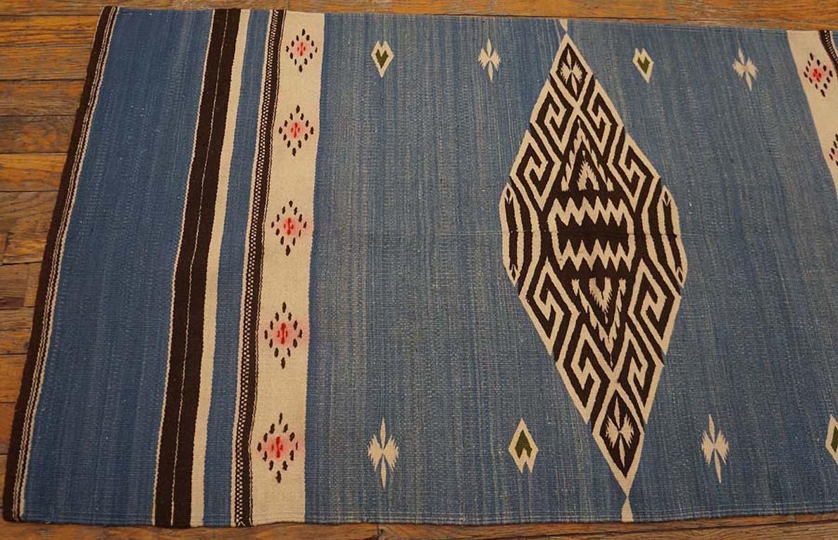 Mid-20th Century 1940s Chimayo Flatweave Carpet
