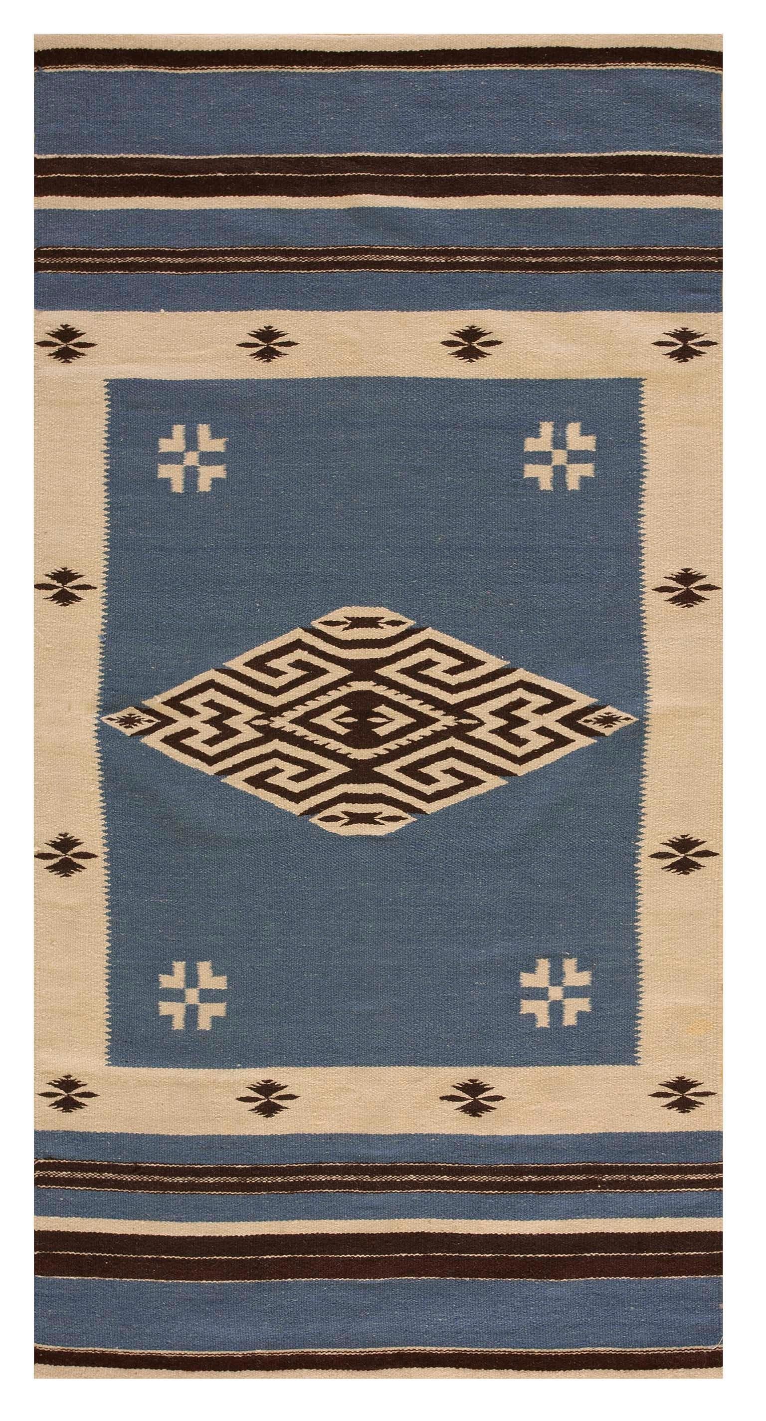1940s Chimayo Flatweave Carpet 2