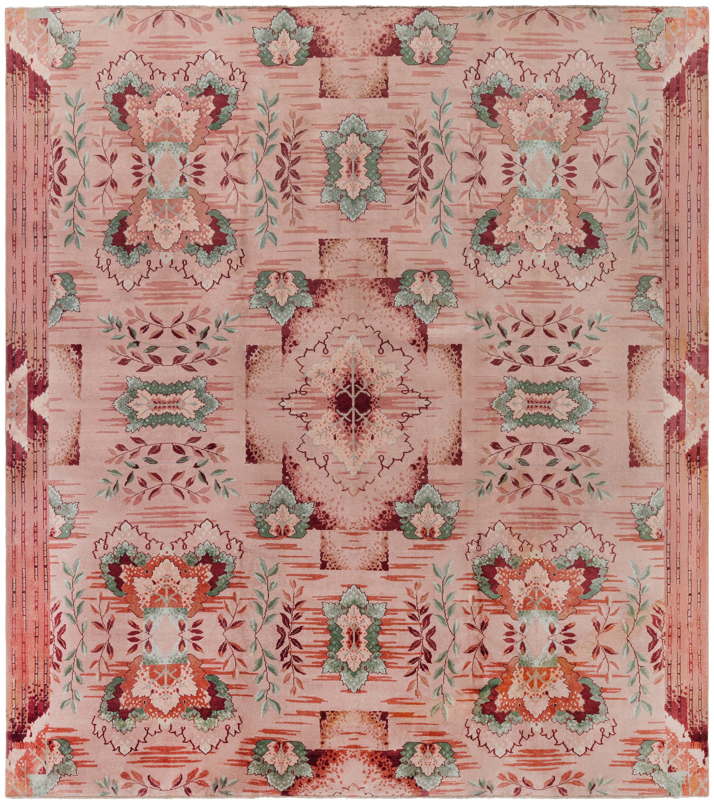 1940s Chinese Art Deco Rug Doris Leslie Blau For Sale