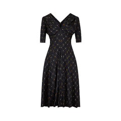 1940s Claire McCardell by Townley Navy Silk Dress