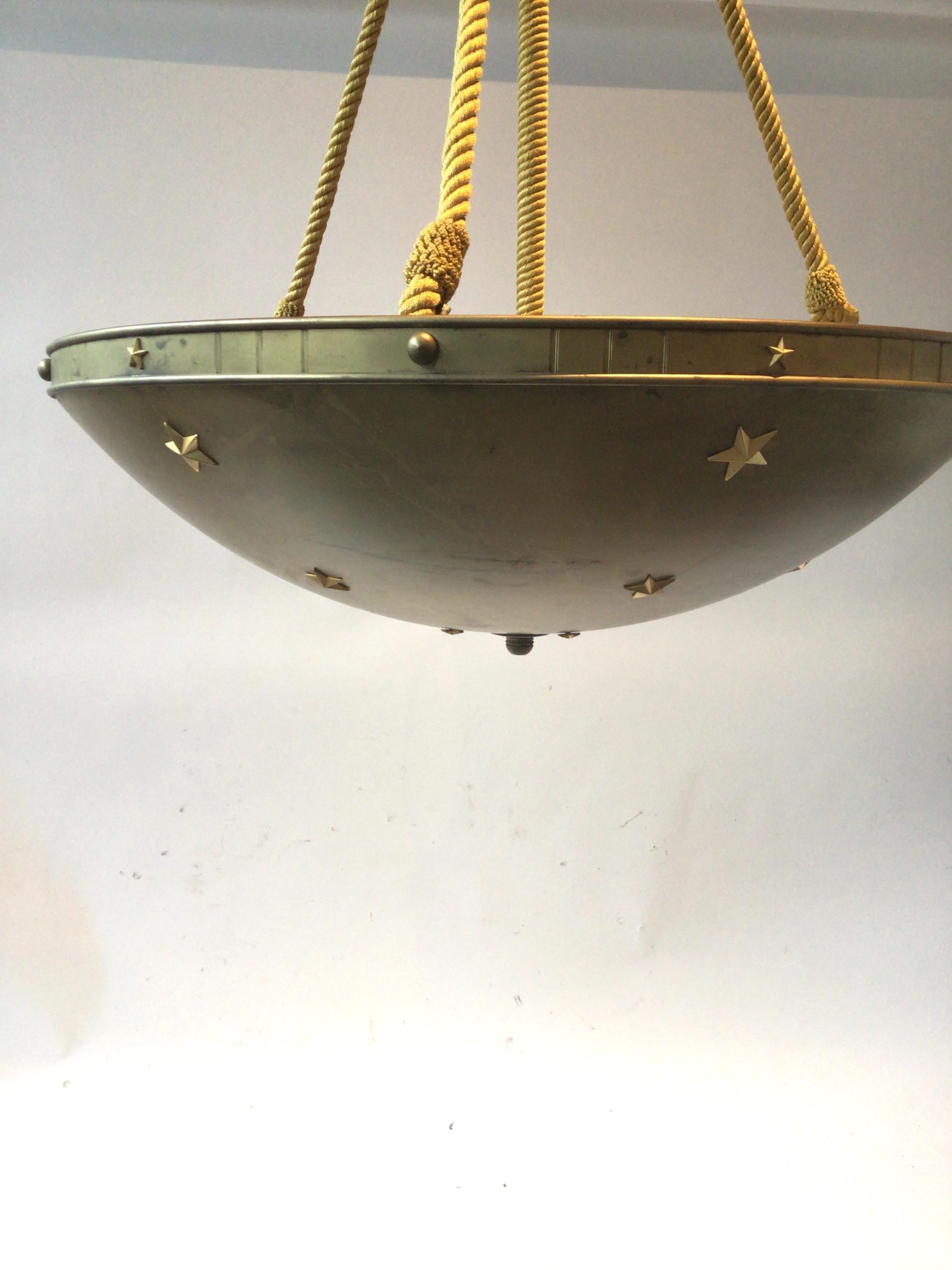 1940s Classical Dome Chandelier For Sale 3