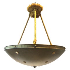 Vintage 1940s Classical Dome Chandelier