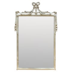 1940's Classical Mirror In Metal & Gesso
