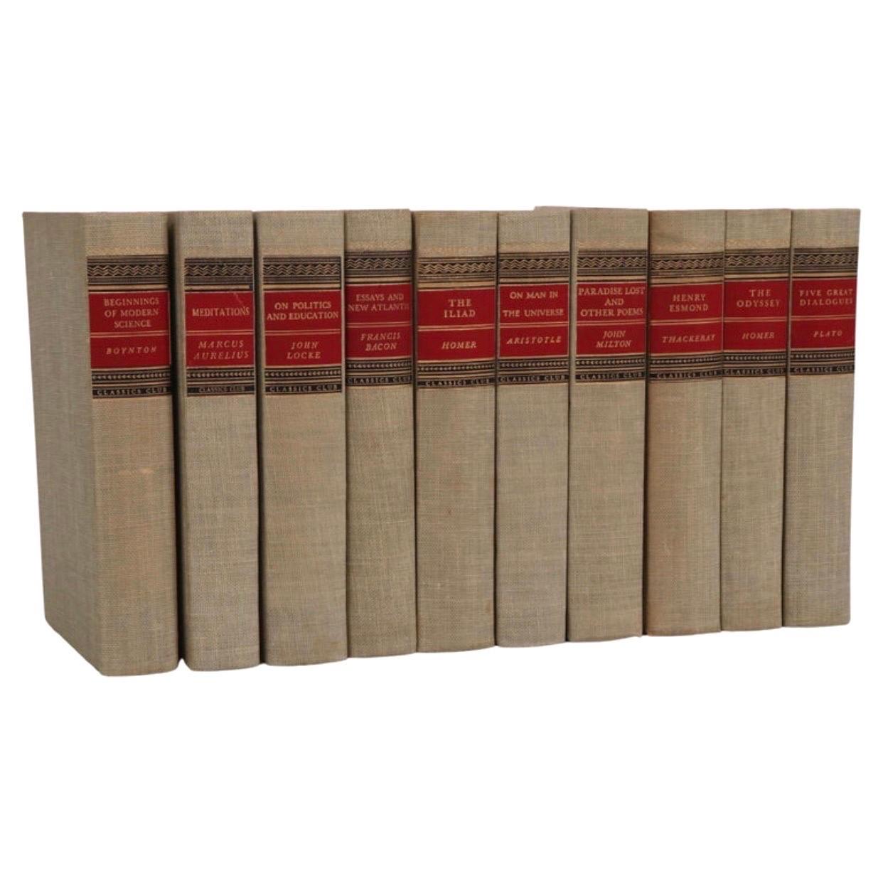 A collection of ten Classics Club books from the 1940s. Published between 1942-1948, printed in the United States of America. Hardcovers.