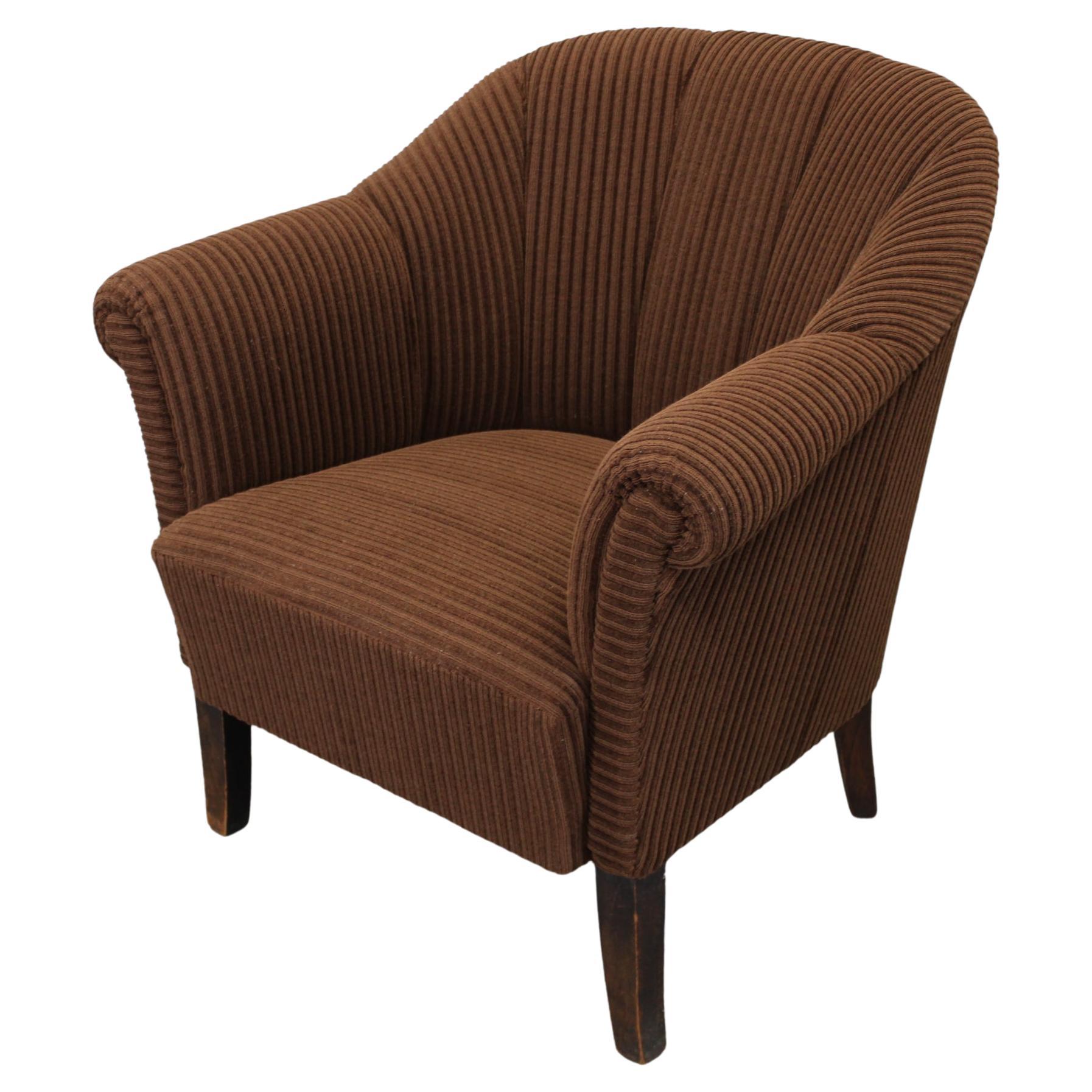 1940s Club Armchair, Czechoslovakia