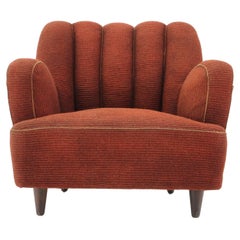 1940s Club Wool Armchair, Czechoslovakia / 3 Items Available