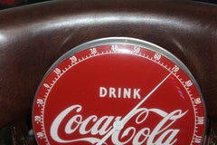 1940s Coca Cola Soda Advertising Thermometer Sign