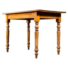 1940's Compact French Bobbin Leg Kitchen Dining Table
