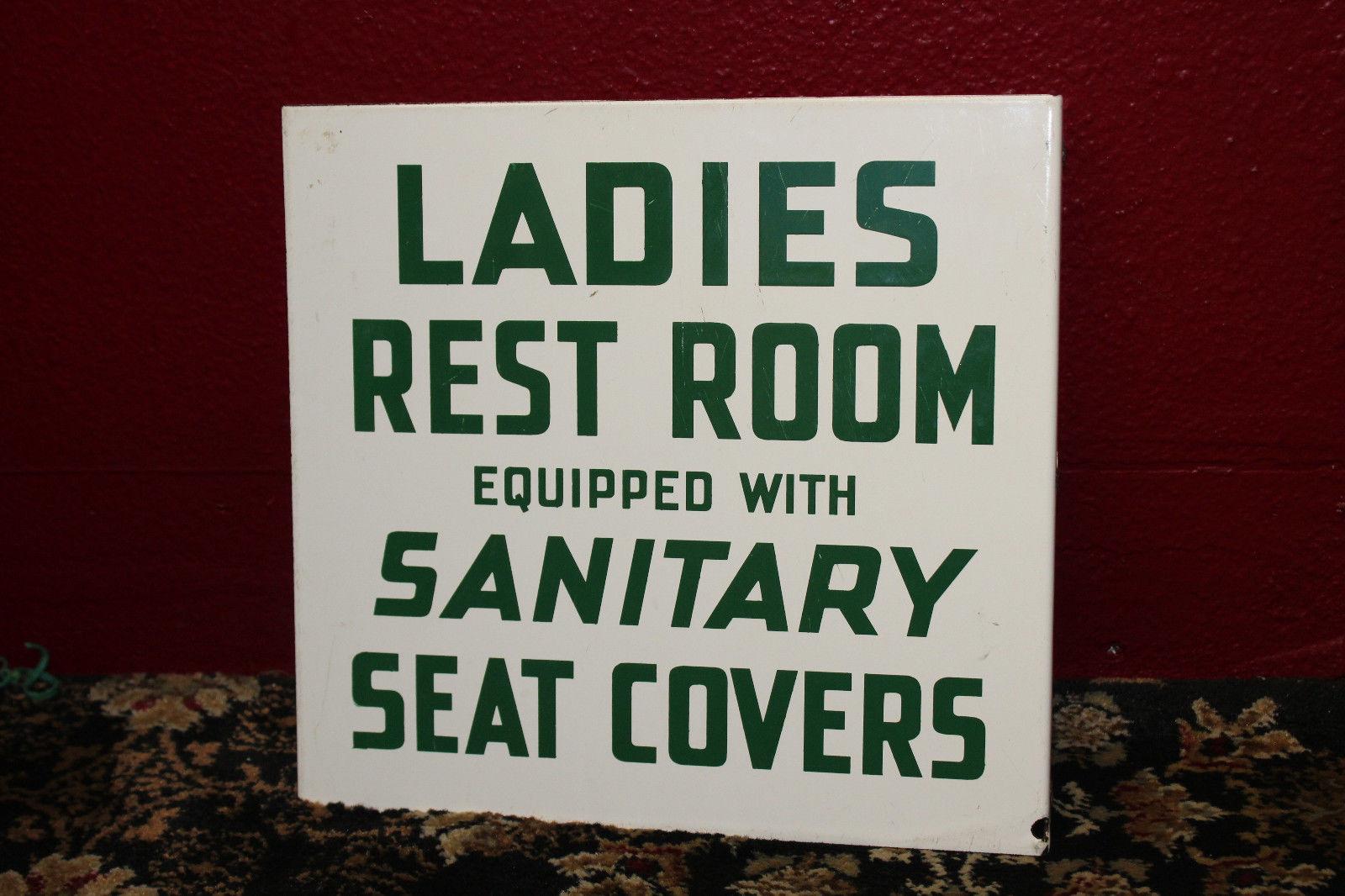 These are signs that hung outside the restrooms back in the 1940s. They made many different styles but this is only one style and sold as a set.