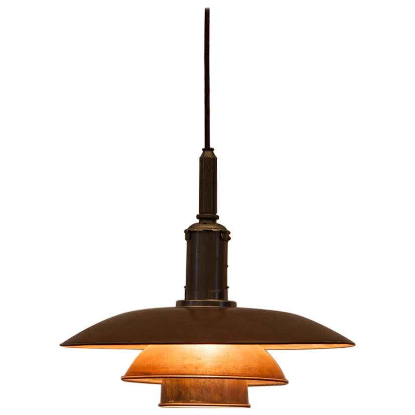 1940s Copper Ceiling Lamp 3.6 / 3 by Poul Henningsen