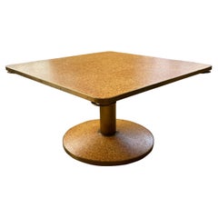 1940s Cork Top Game Table By Edward Wormley Manufactured by Dunbar