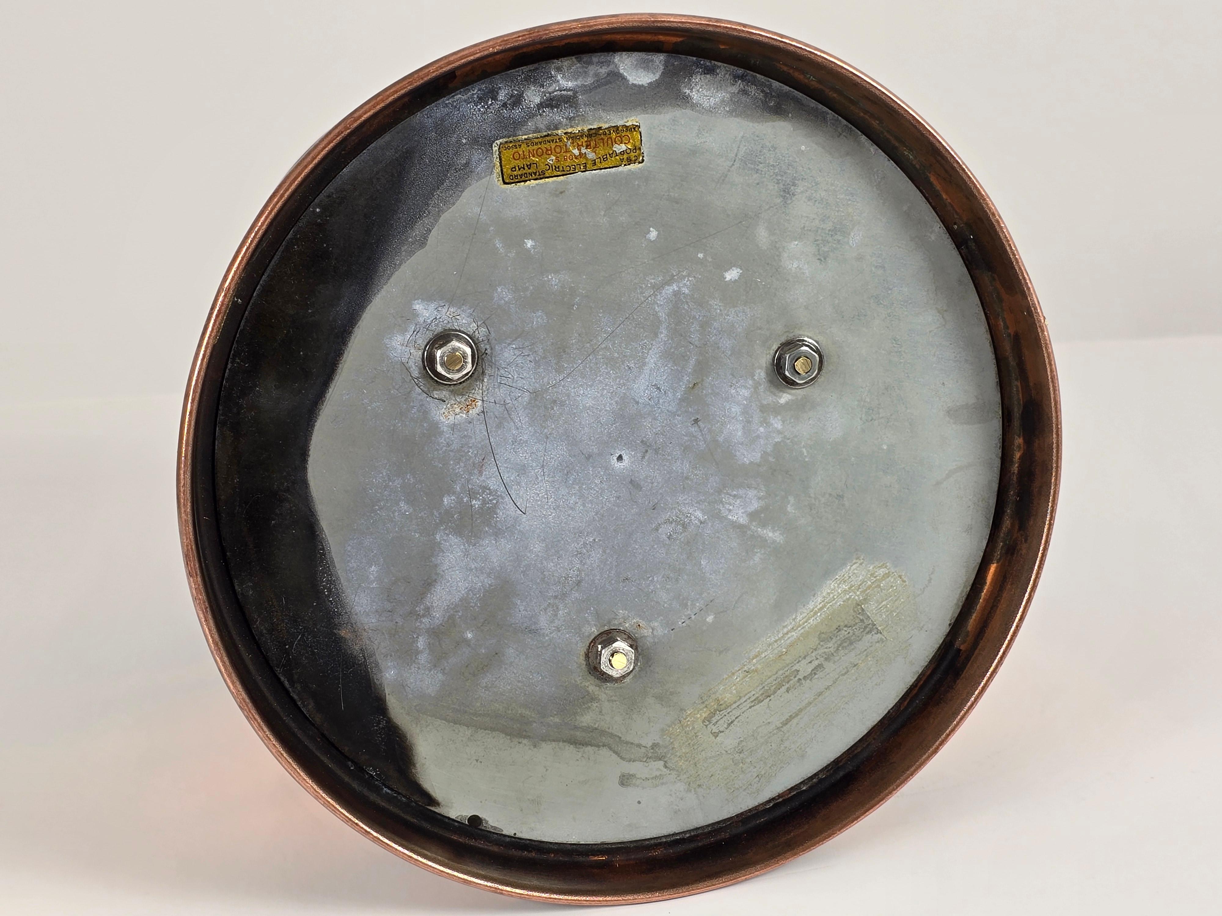 1940s 'Coulter  Persiana  Lámpara de mesa, Canadá en venta 5