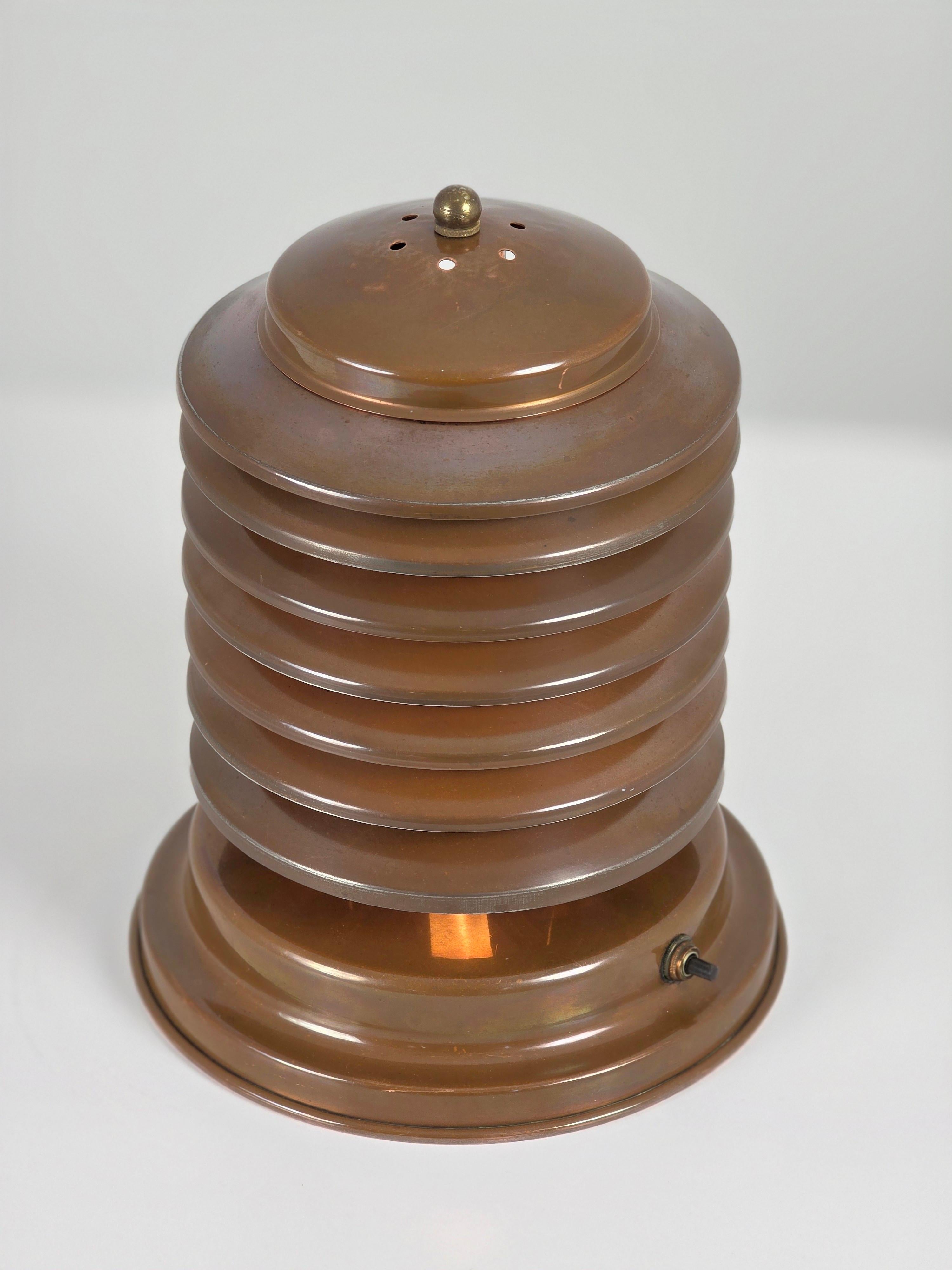 1940s 'Coulter  Persiana  Lámpara de mesa, Canadá Canadiense en venta