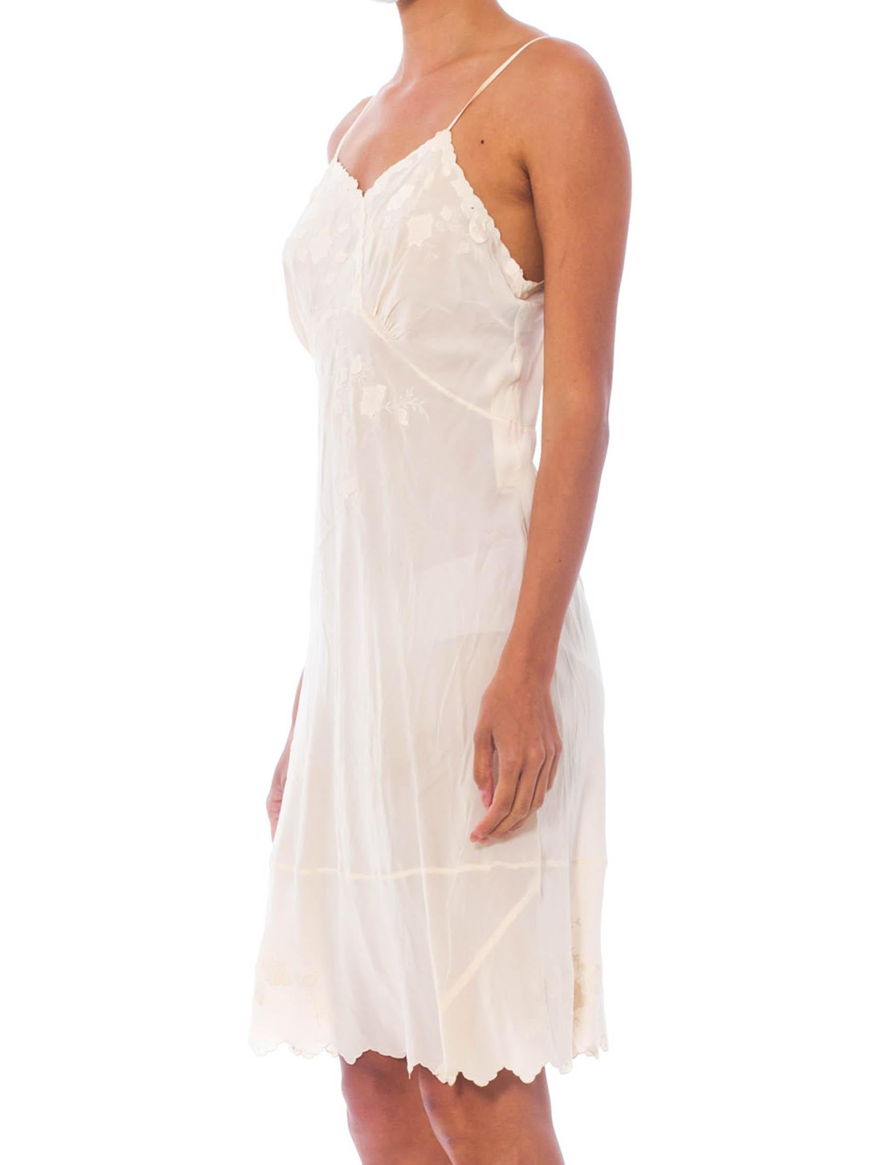 creme slip dress