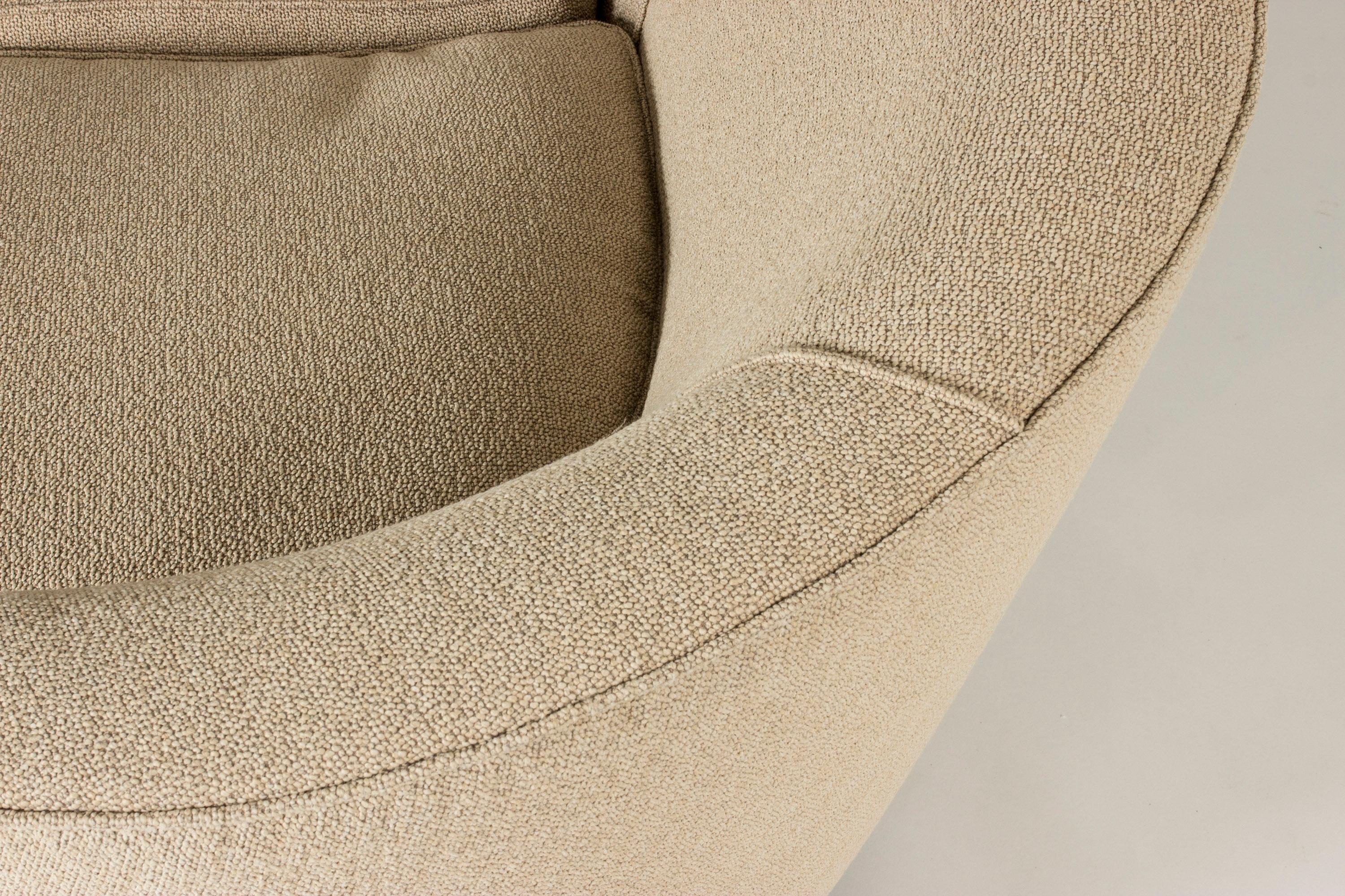 Mid-20th Century 1940s Curved Sofa