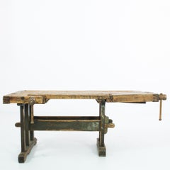table de menuisier tchèque des années 1940