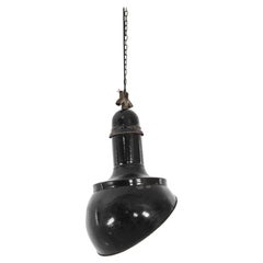 1940s Czech Industrial Angled Pendant