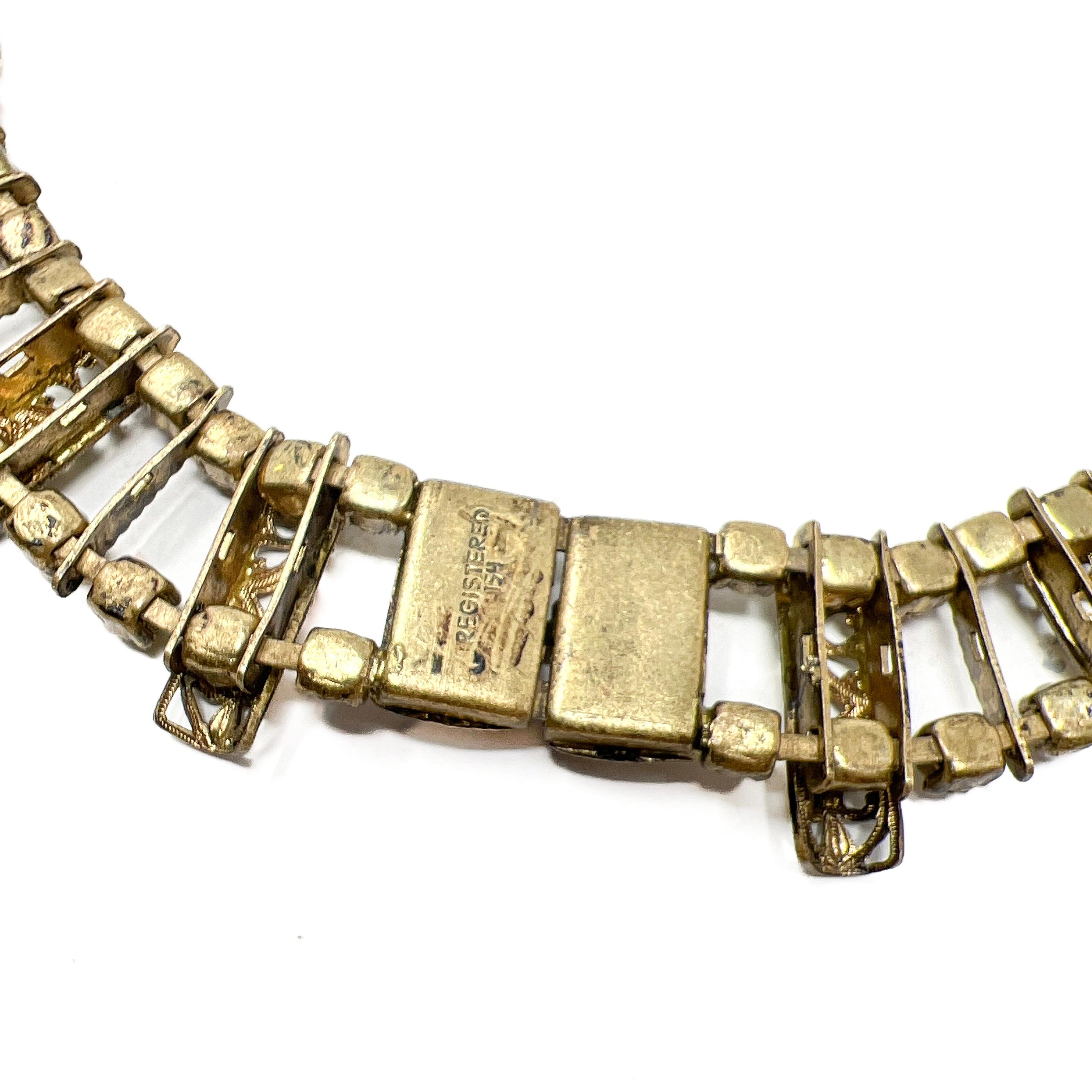Collana cecoslovacca degli anni '40 in filigrana e smalto vintage in vendita 6
