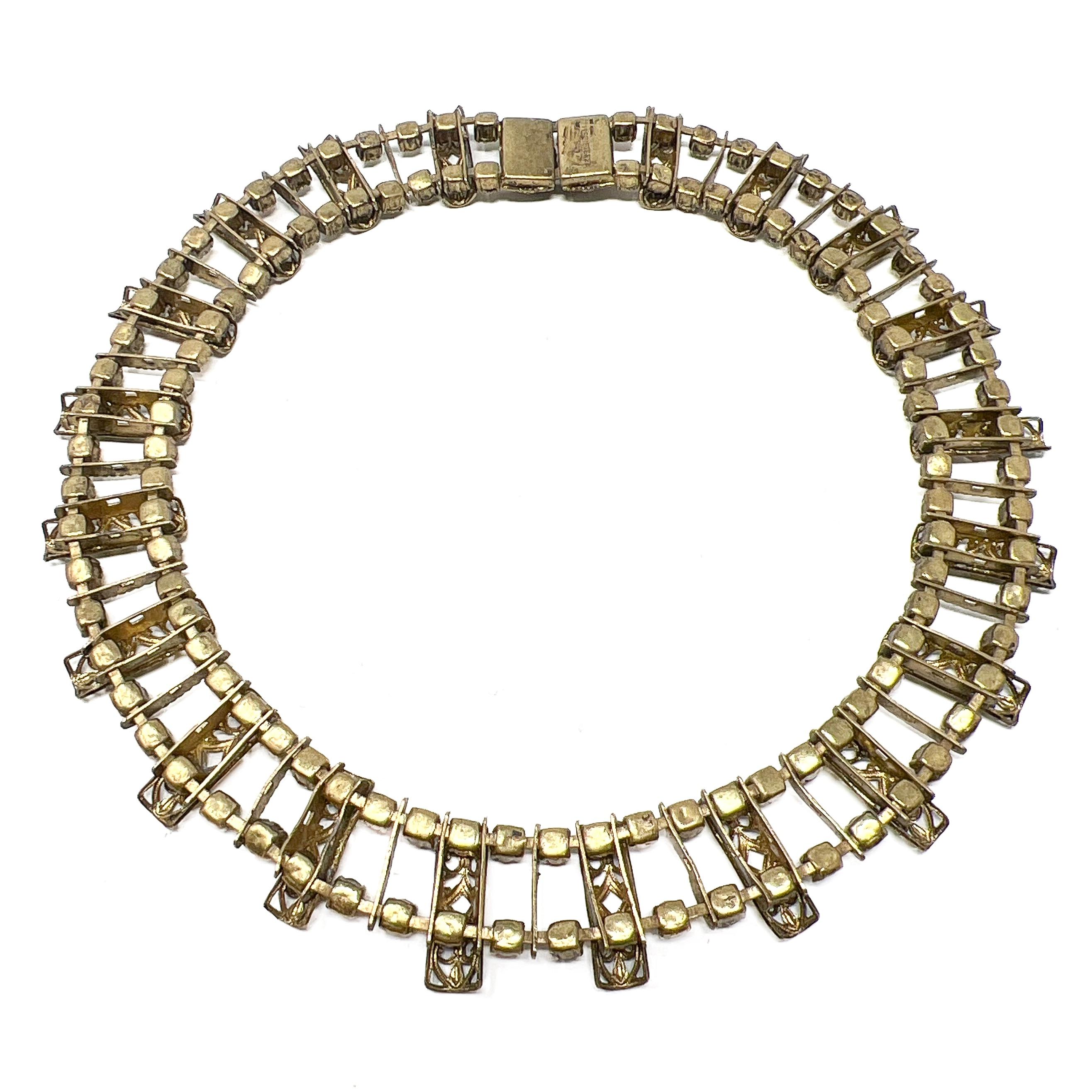 Collana cecoslovacca degli anni '40 in filigrana e smalto vintage in vendita 5