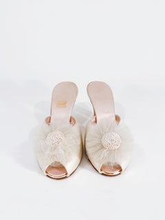 1940s Daniel Green Champagne Bedroom Slippers