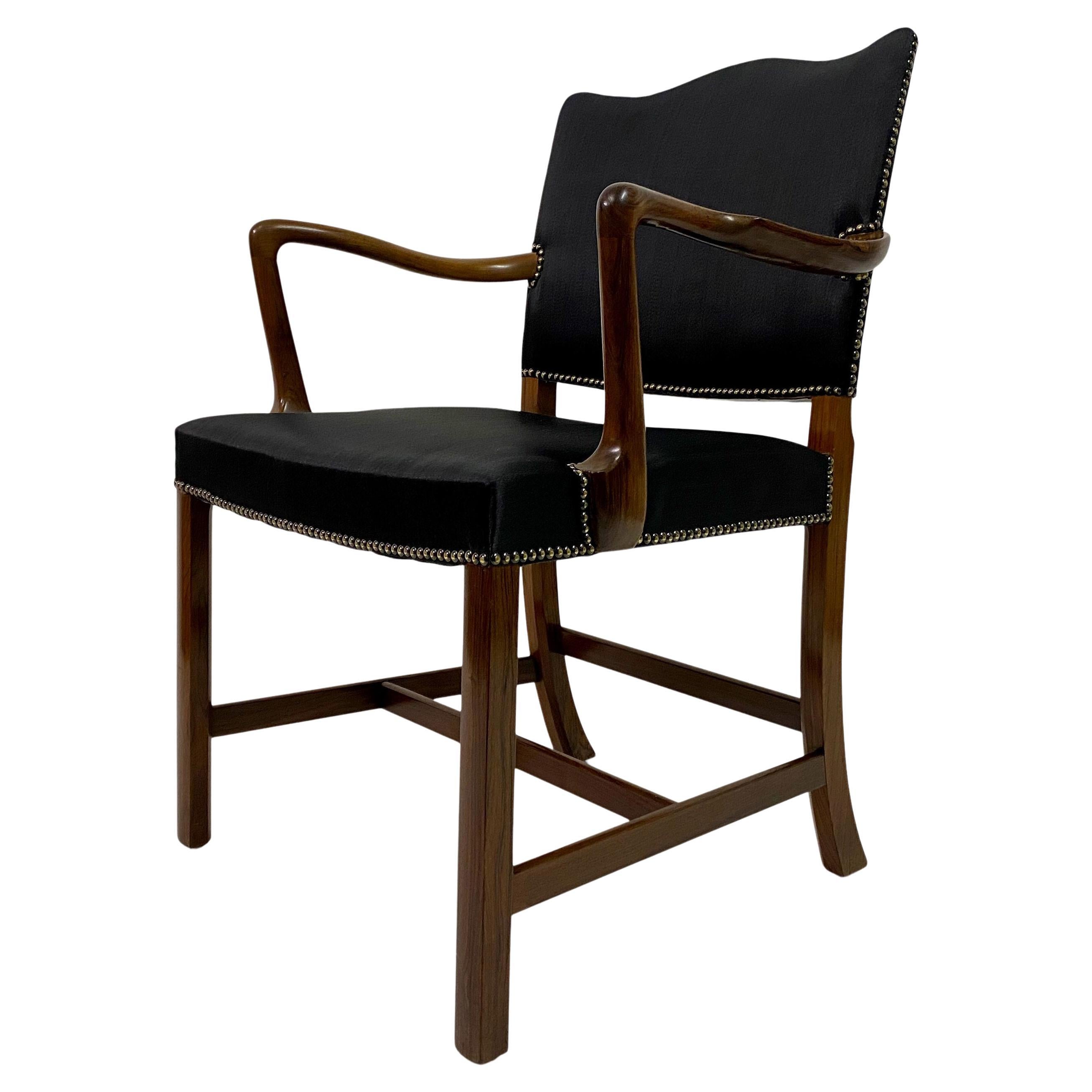 1940s Danish Armchair or Desk Chair by Ole Wanscher For Sale