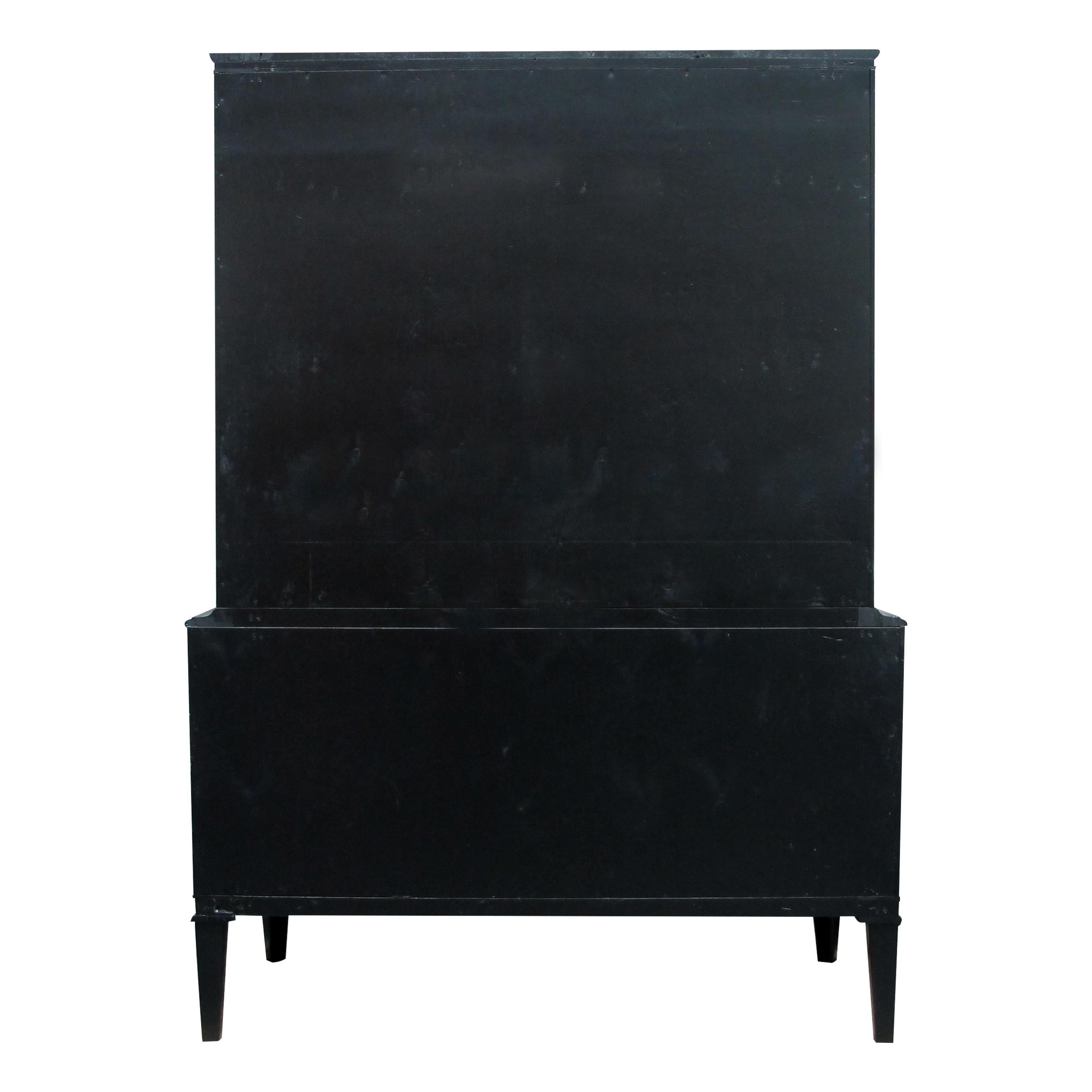 1940s Danish Ebonised Tall Cabinet or Cocktail Cabinet Alex Larsson Style 2