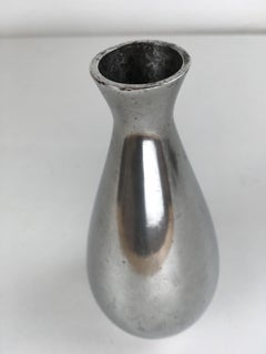 1940s Danish Just Andersen Circular Pewter Vase