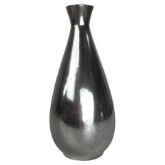1940s Danish Just Andersen Circular Pewter Vase