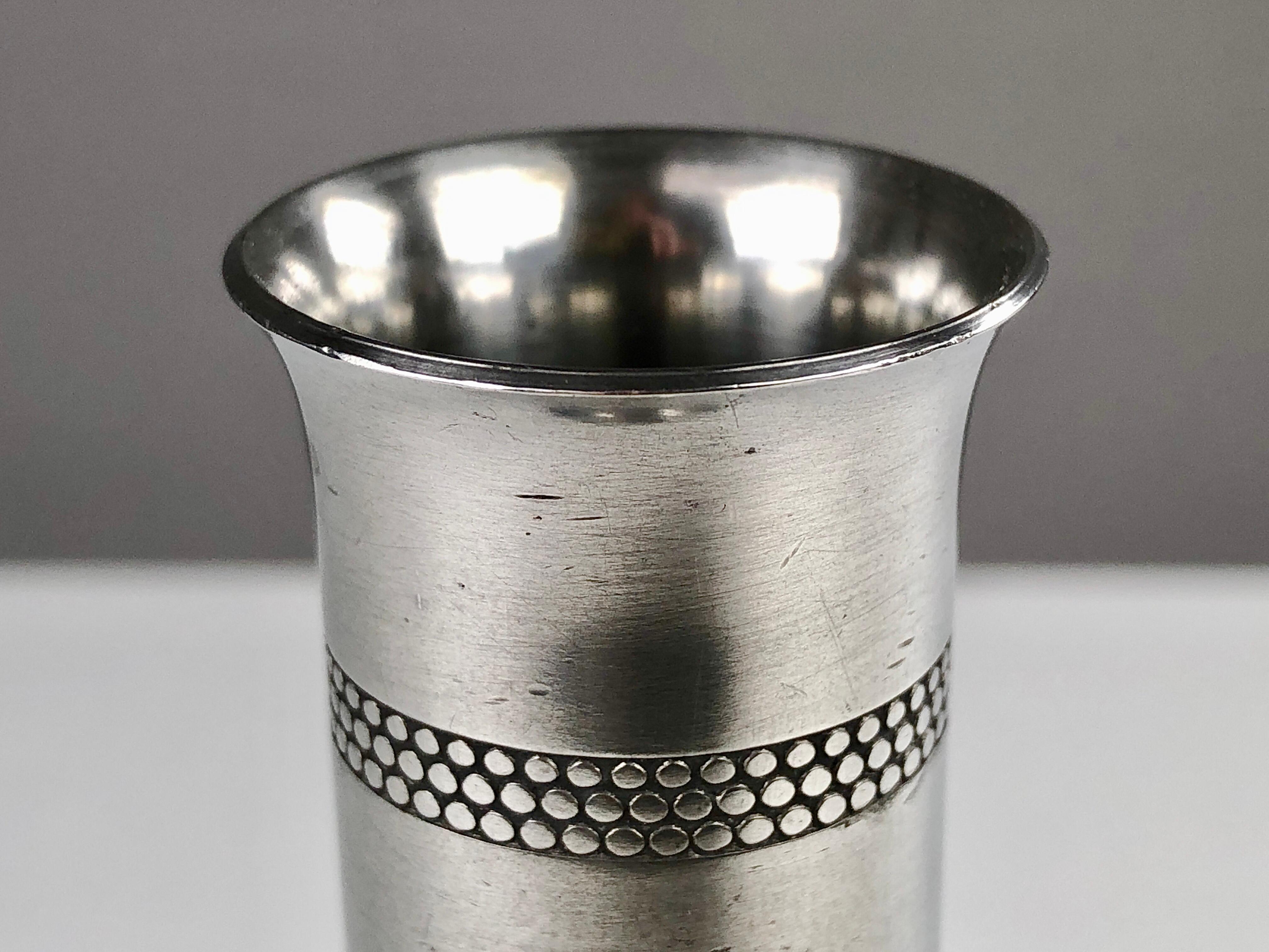 Mid-Century Modern 1940s Danish Just Andersen Pewter Vase For Sale